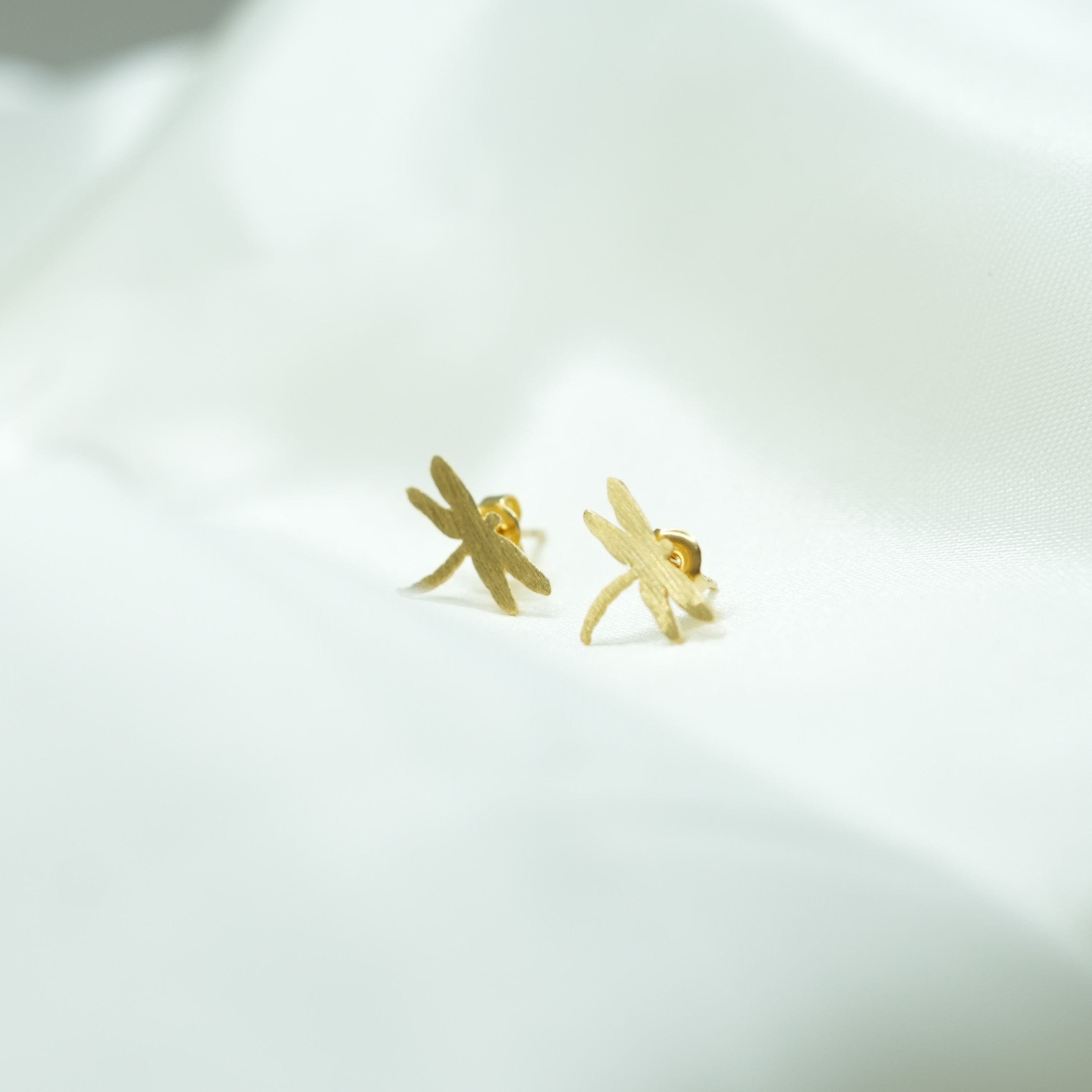 Bijoux 7bis Ohrringe goldfarben Ohrstecker Libelle