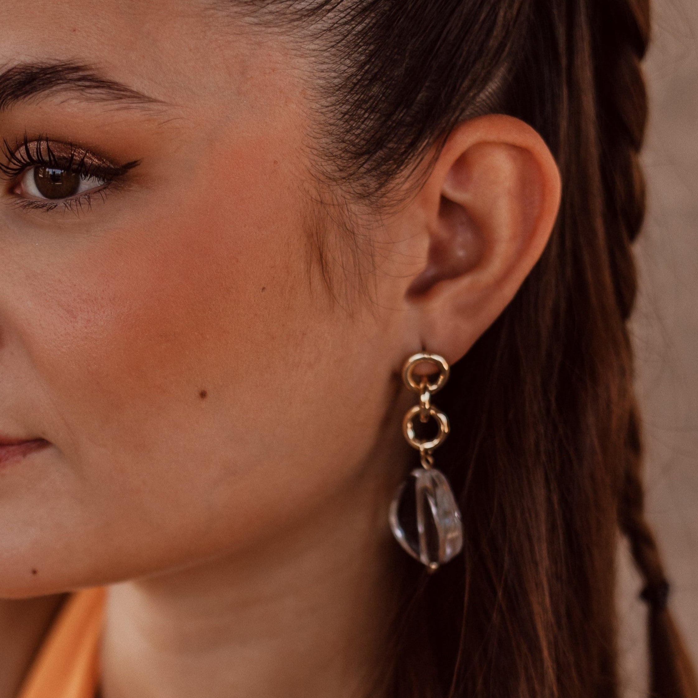 Bijoux 7bis Ohrringe Ohrringe transparente Acrylsteine