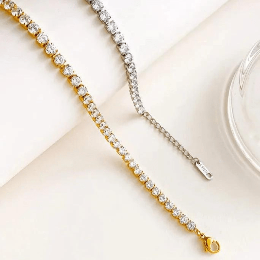 by JoAnn Armband Armband mit Strasssteinen in Gold oder Silber