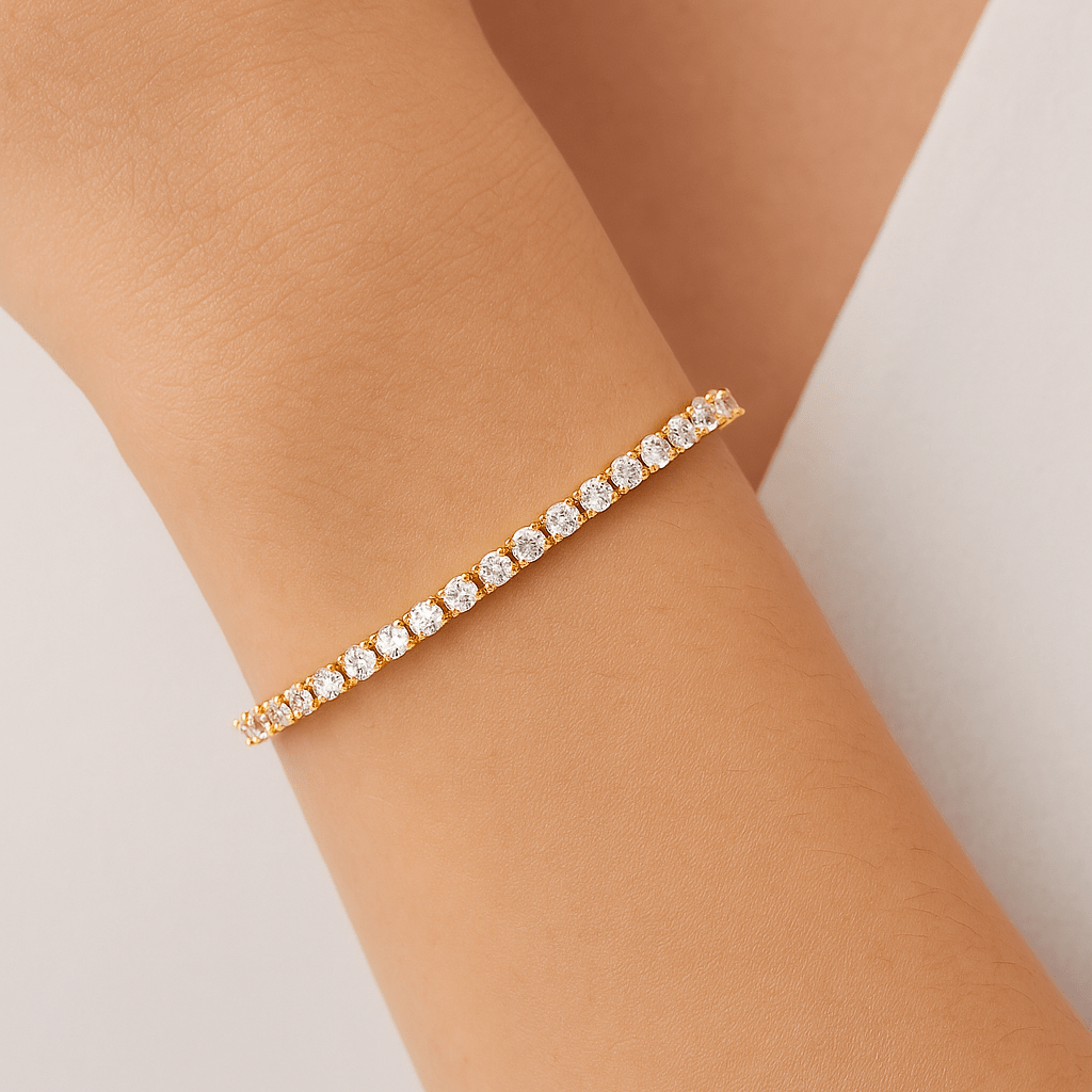 by JoAnn Armband Armband mit Strasssteinen in Gold oder Silber