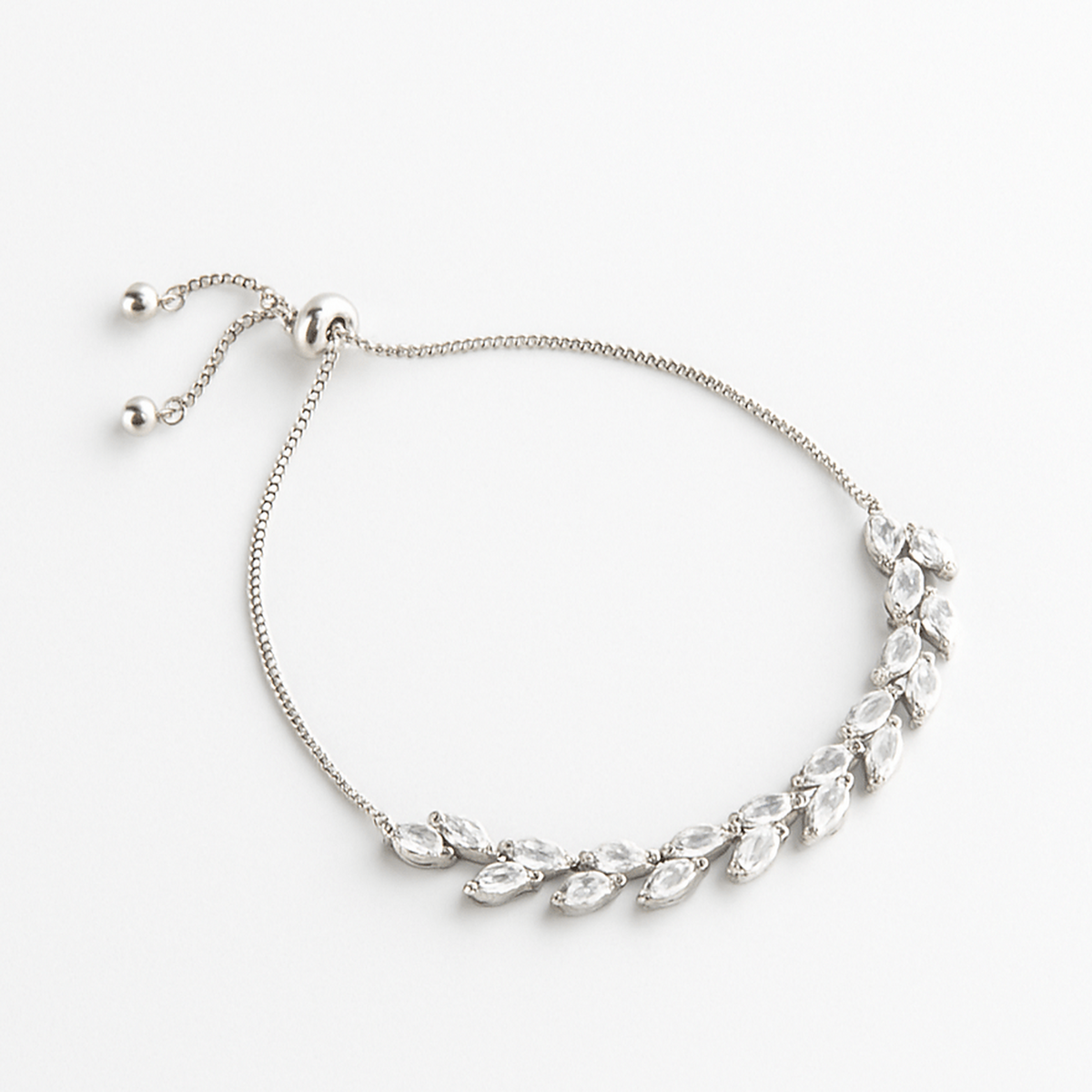 by JoAnn Armband Silber Armband mit länglichen Zirkonia in Gold oder Silber