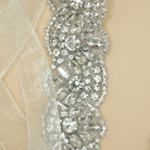 by JoAnn Brautgürtel Brautgürtel mit breitem Strass in silberfarben