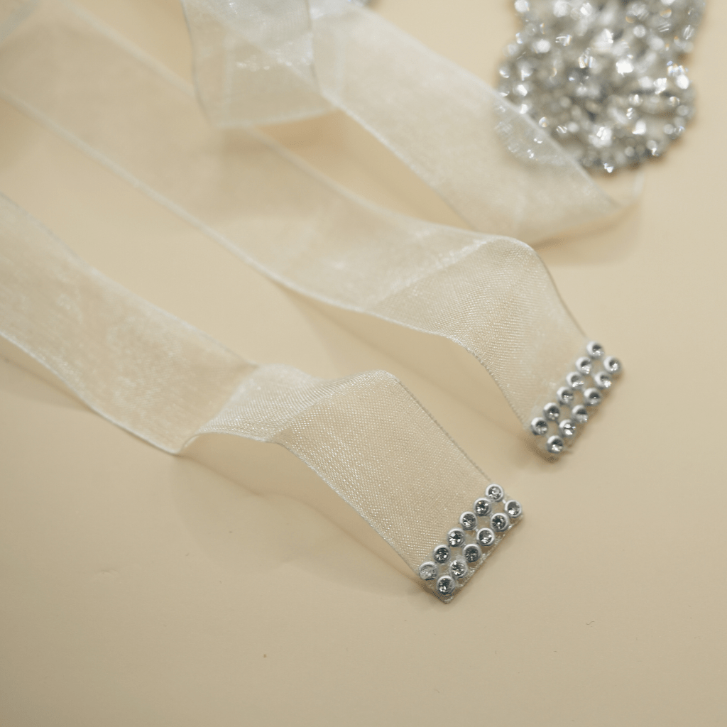 by JoAnn Brautgürtel Brautgürtel mit breitem Strass in silberfarben