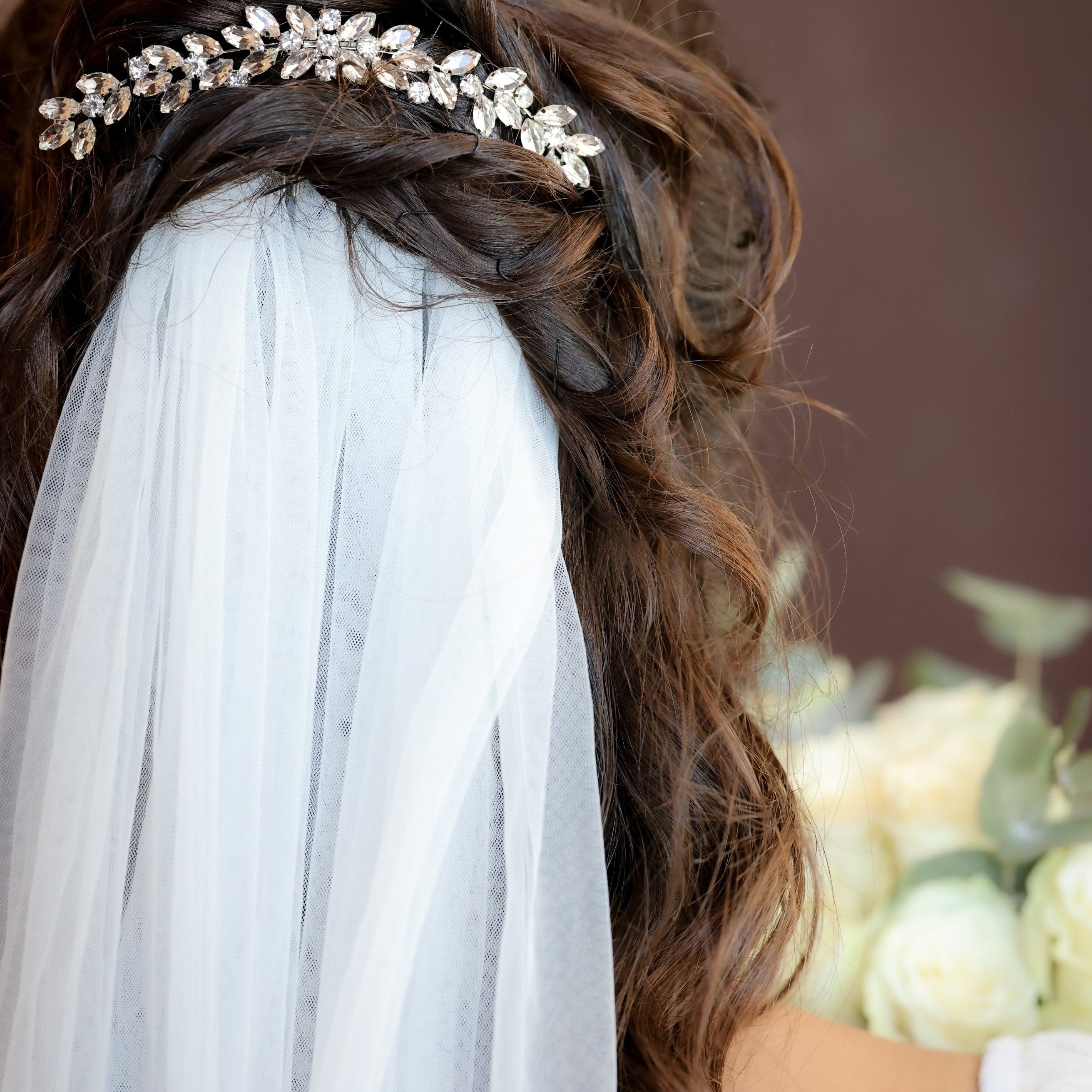 by JoAnn Haarschmuck Haarkamm in Platin Silber