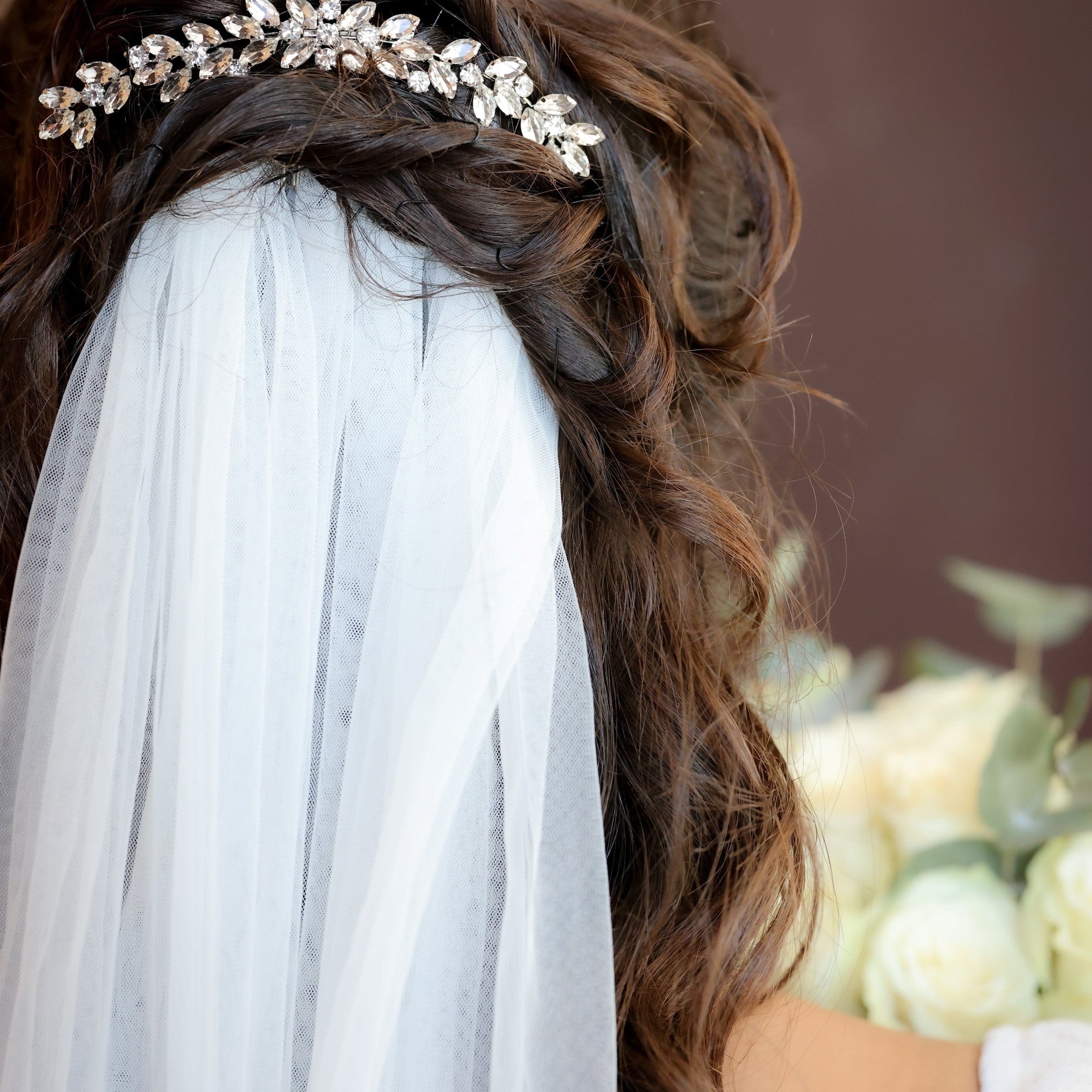 by JoAnn Haarschmuck Haarkamm in Platin Silber