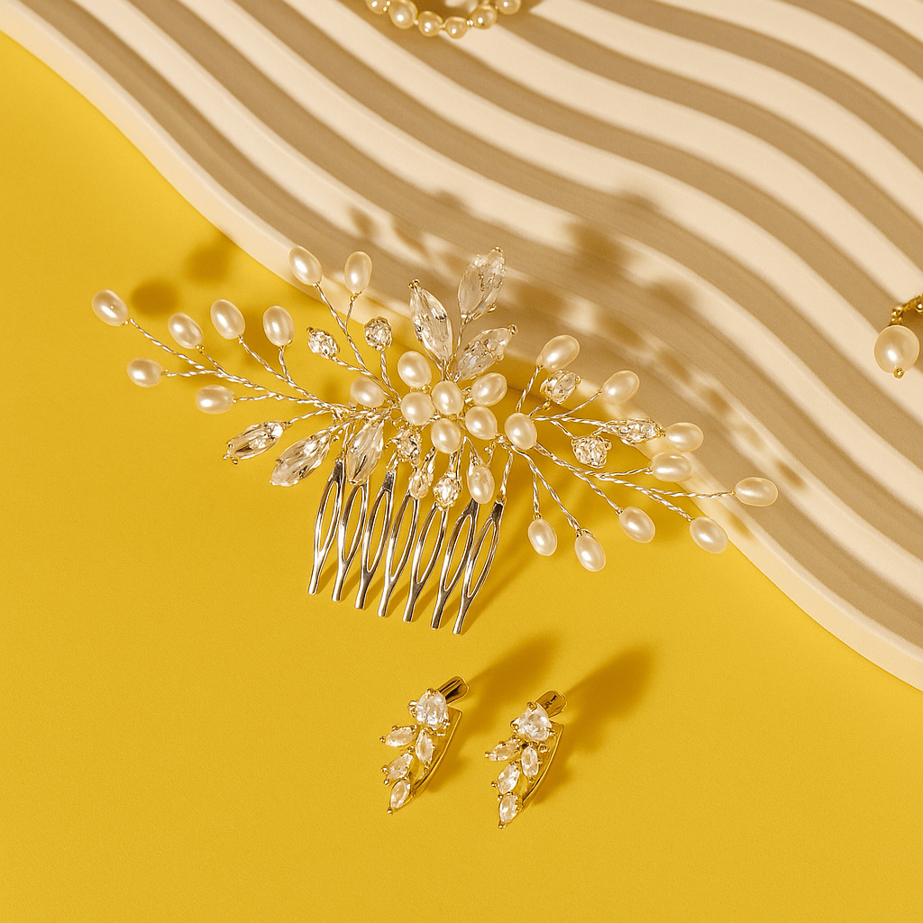 by JoAnn Haarschmuck Haarkamm mit Schmucksteinen