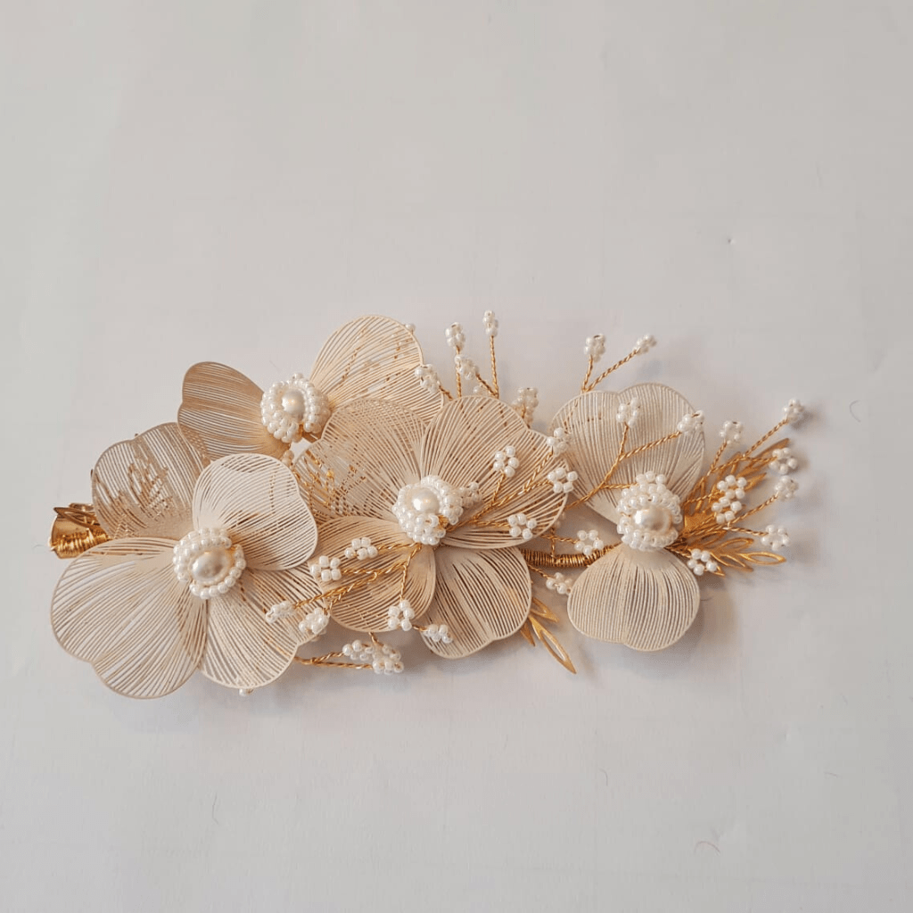 by JoAnn Haarschmuck Haarklammer mit rosa Blüten