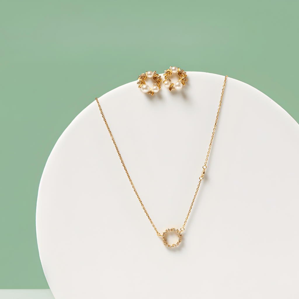 by JoAnn Halsketten Halskette mit rundem Anhänger und Zirkonia