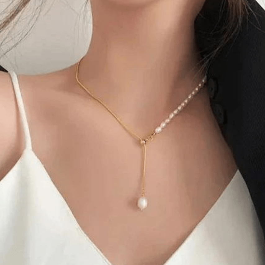 by JoAnn Halsketten Halskette mit verstellbarer Perle