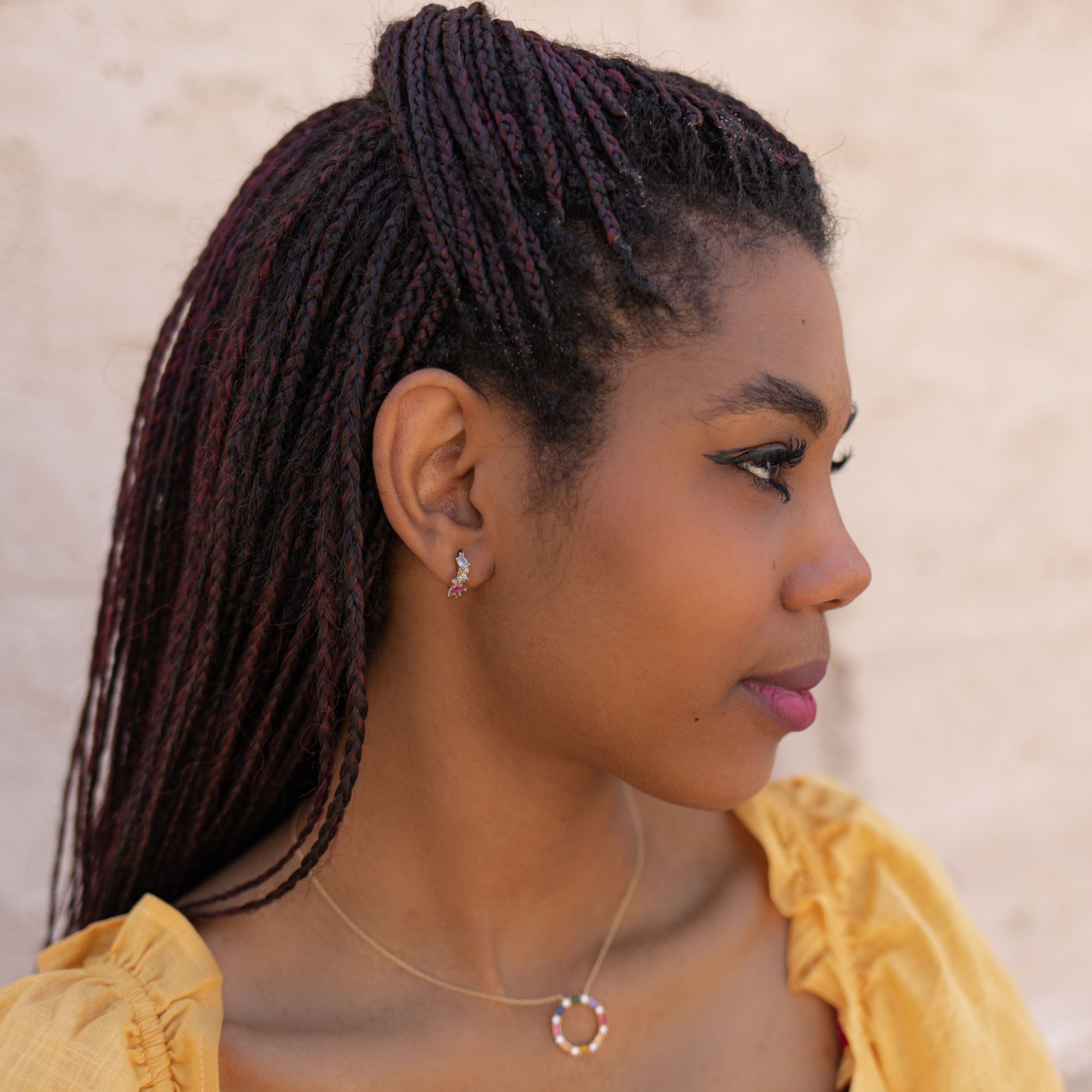 by JoAnn Ohrringe Ohrringe in Form kleiner Creolen in Gold oder Silber