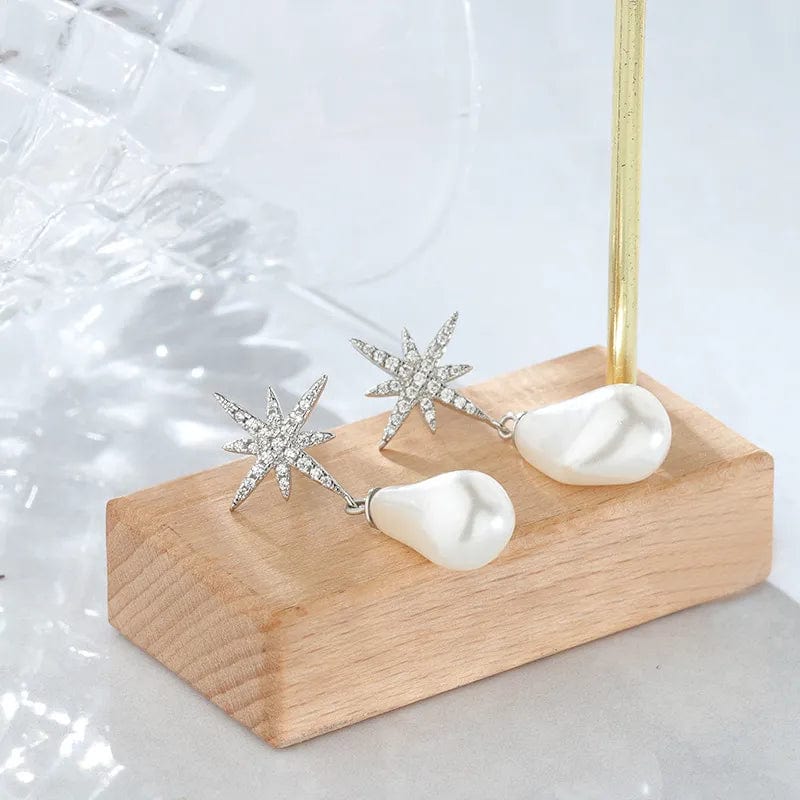 by JoAnn Ohrringe Ohrringe mit Glitzerstern und Anhänger