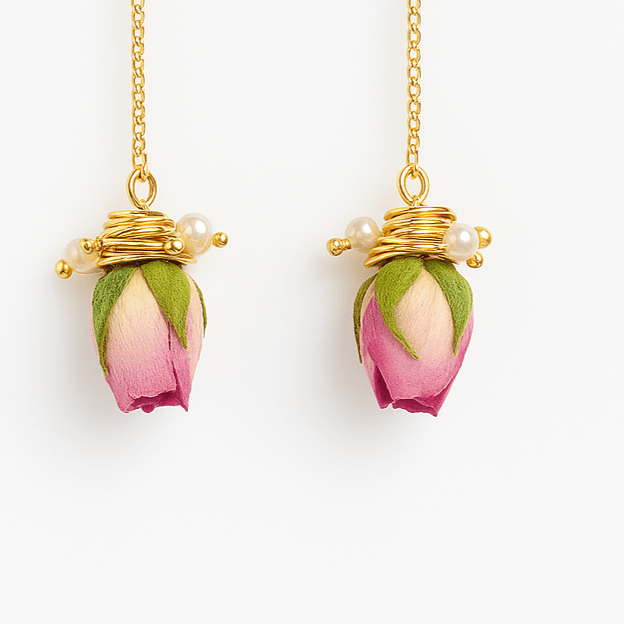 by JoAnn Ohrringe Ohrringe mit kleinen Röschen