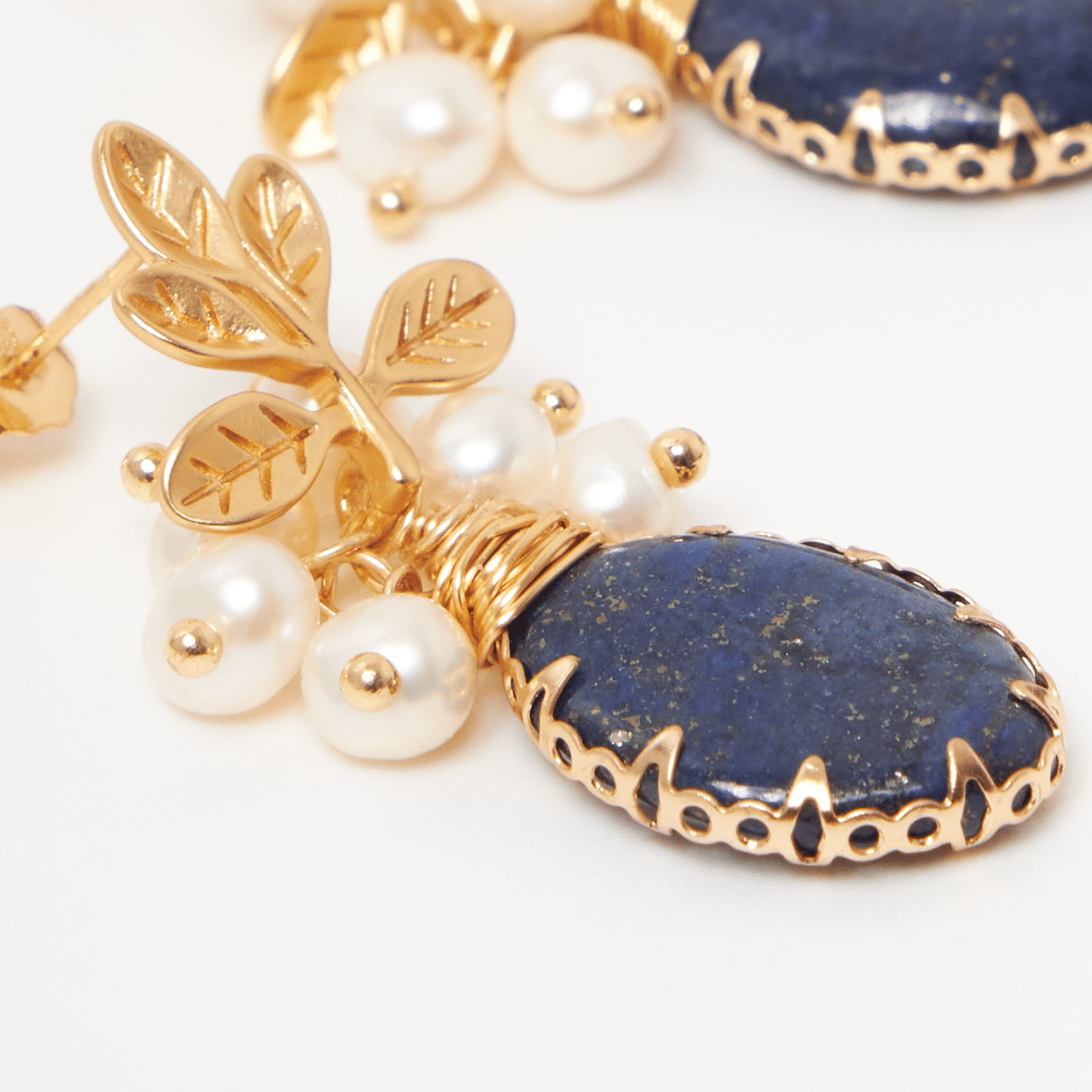 by JoAnn Ohrringe Ohrringe mit Lapislazuli in Blattform