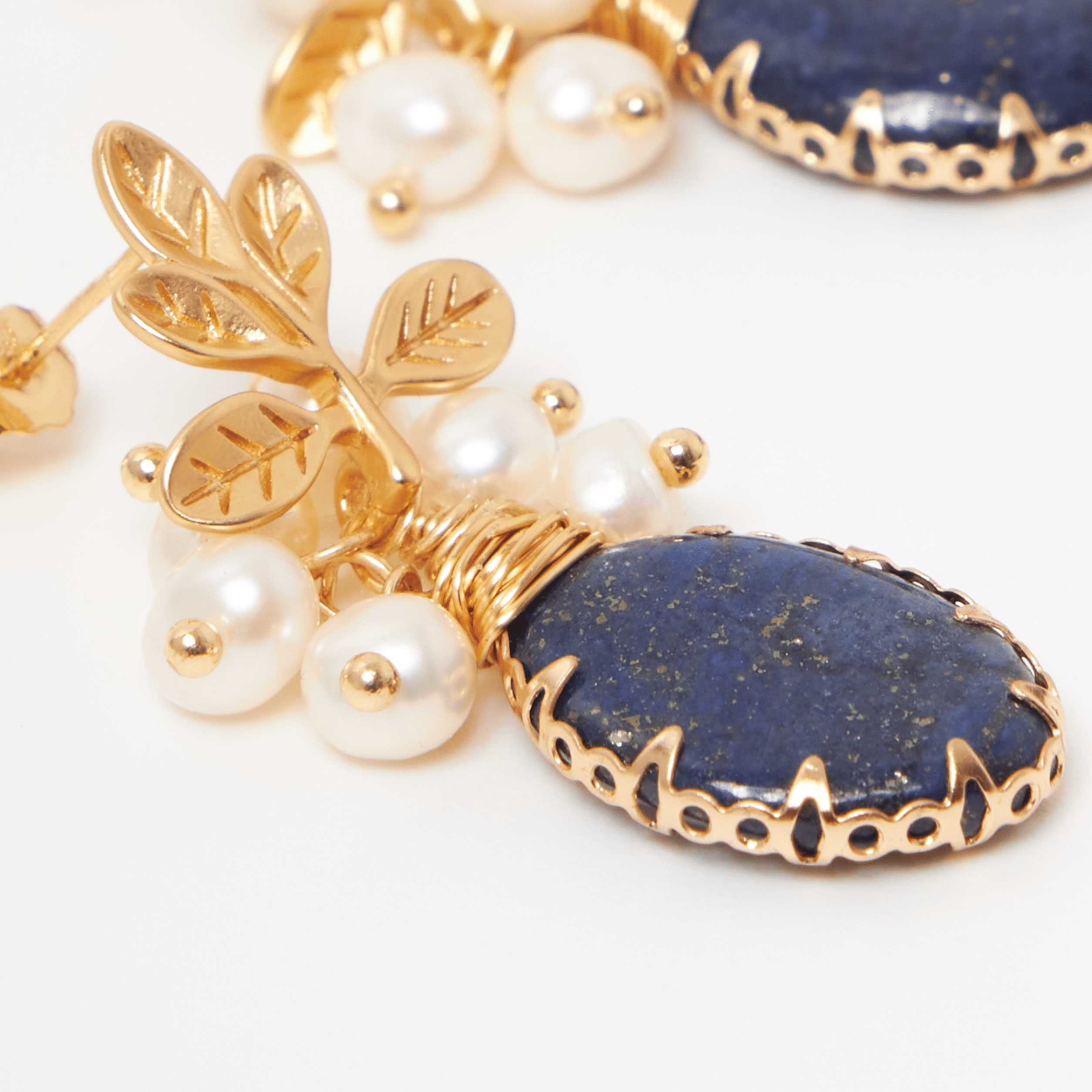 by JoAnn Ohrringe Ohrringe mit Lapislazuli in Blattform