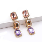 by JoAnn Ohrringe pastell Ohrringe mit drei Strasssteinen