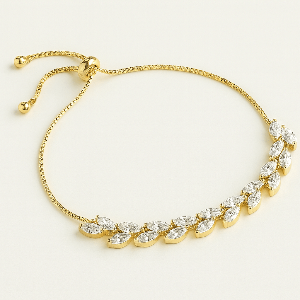 by JoAnn Schmuckset Schmuckset mit länglichen Zirkonia in Gold oder Silber