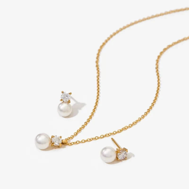 by JoAnn Schmuckset Schmuckset Perlen und Zirkonia in Silber und Gold