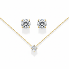 by JoAnn Schmuckset Schmuckset Zirkonia in Gold aus 925 Silber