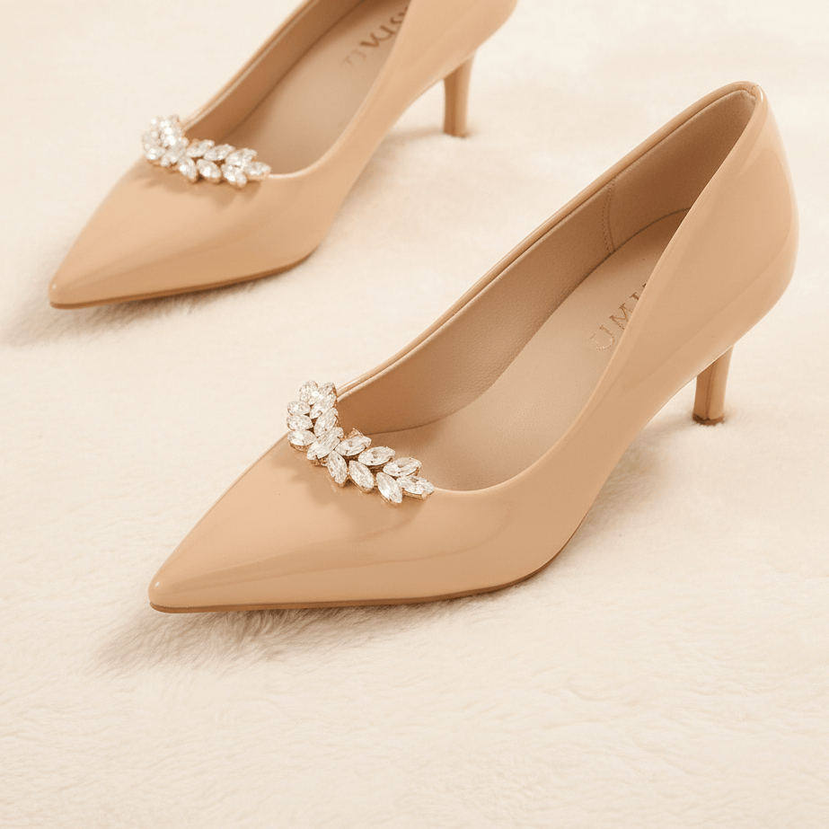 by JoAnn Schuhclip Schuhclip Olive Branch – Elegantes Blätterdesign für strahlende Auftritte