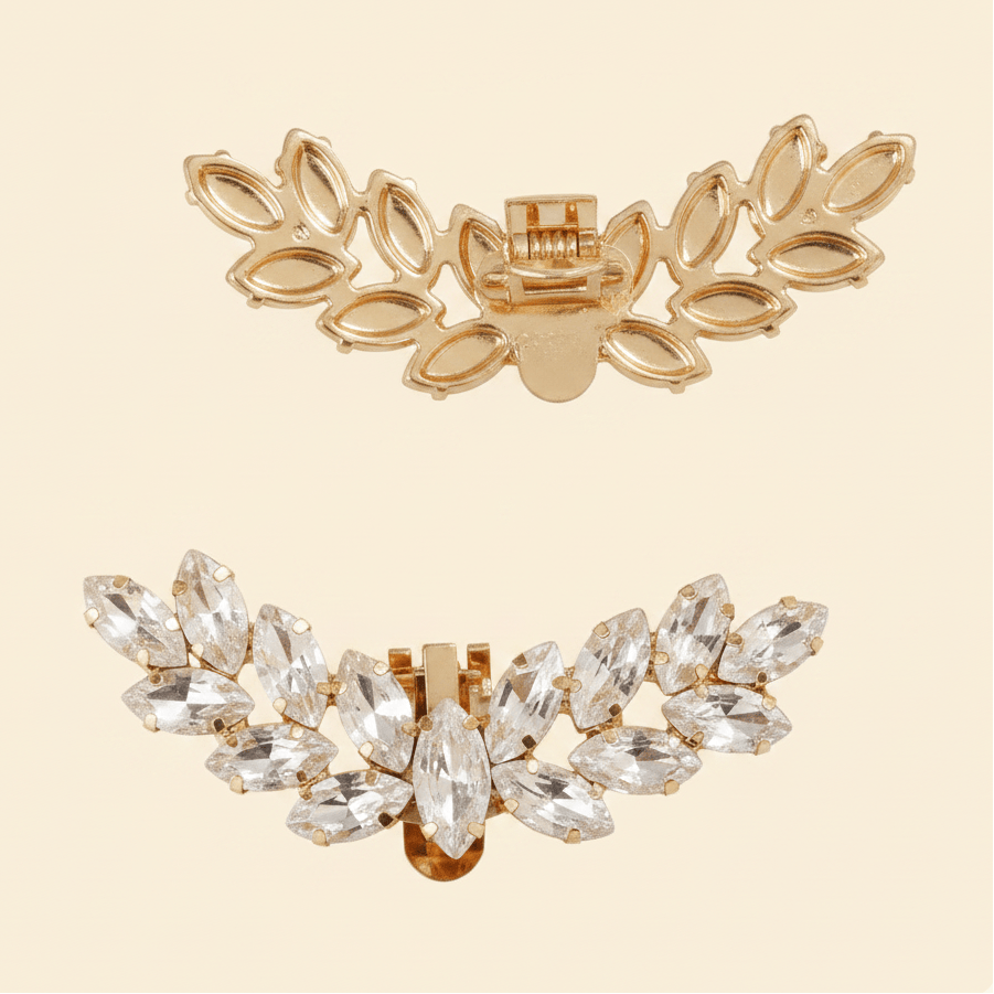 by JoAnn Schuhclip Schuhclip Olive Branch – Elegantes Blätterdesign für strahlende Auftritte