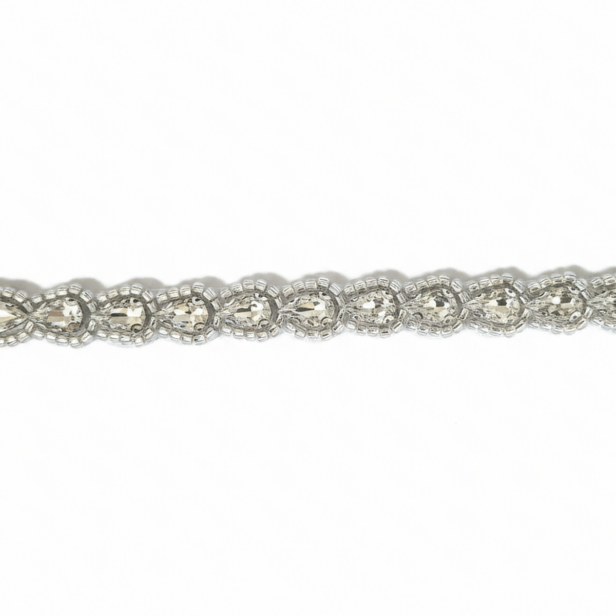 Farinosa Bridal Brautgürtel Brautgürtel mit eleganten silbernen Kristallen