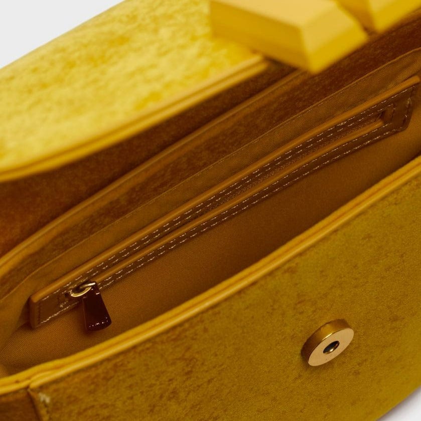 Nalí Clutch Handtasche Crossbody in Gelb