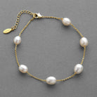 by JoAnn Armband Armband mit schmalen Süsswasser Perlen