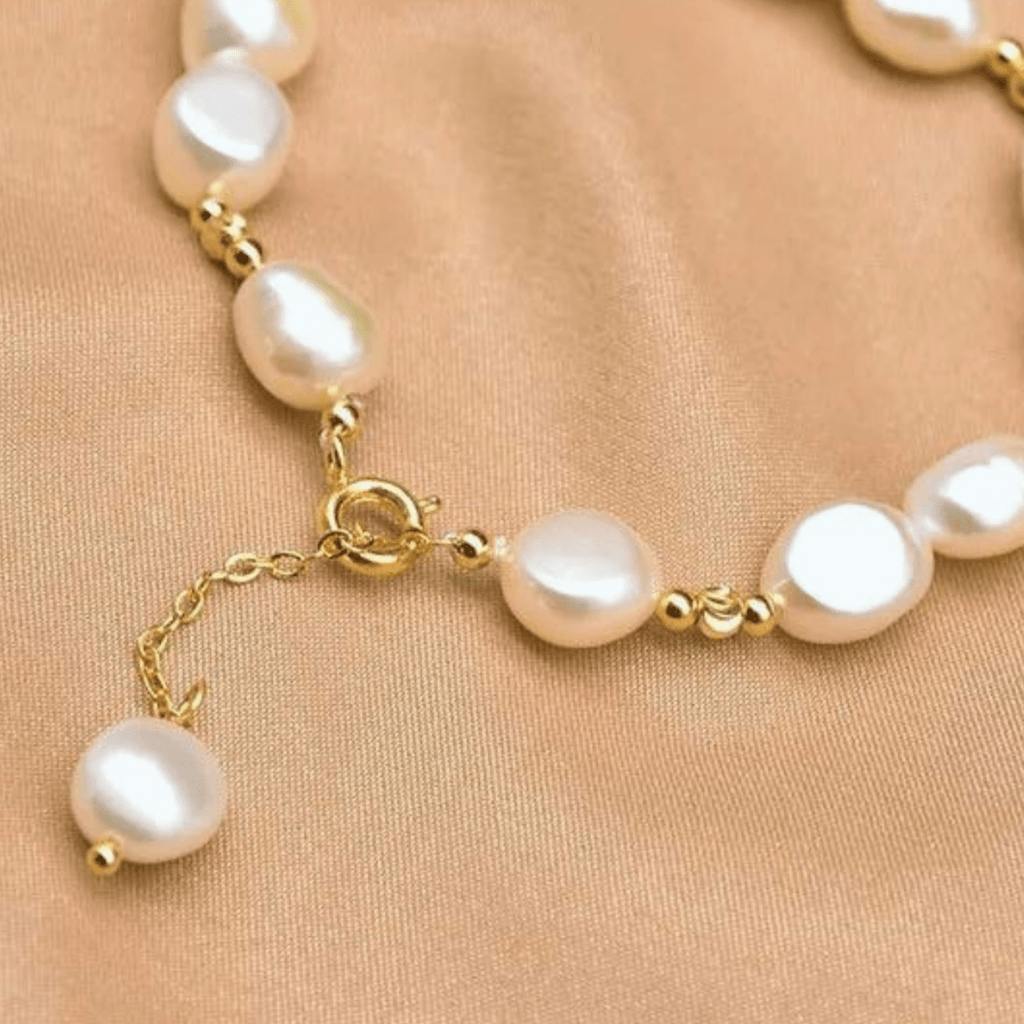 by JoAnn Armband Gold Armband mit Perlen