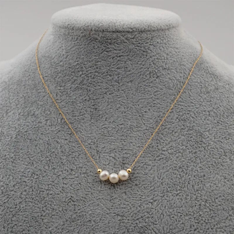by JoAnn Halsketten Halskette mit drei Perlen