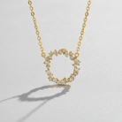 by JoAnn Halsketten Halskette mit rundem Anhänger und Zirkonia