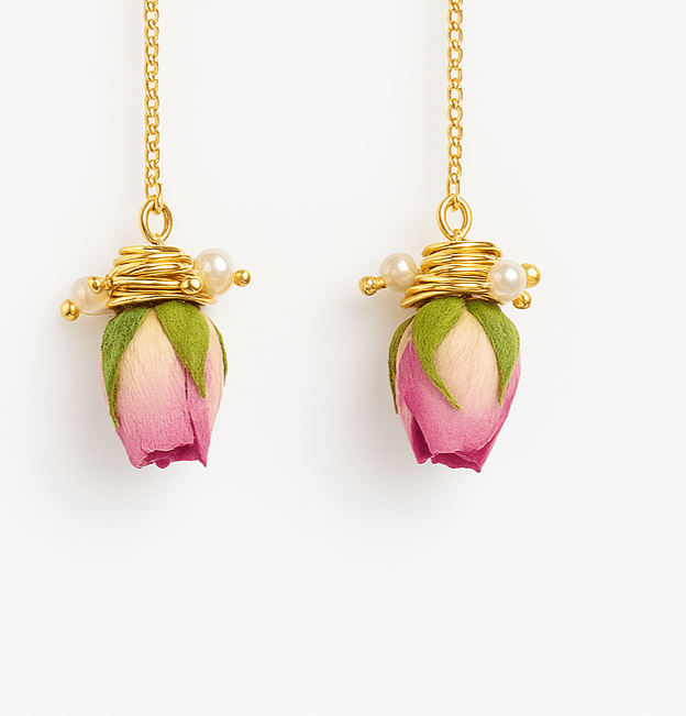 by JoAnn Ohrringe Ohrringe mit kleinen Röschen