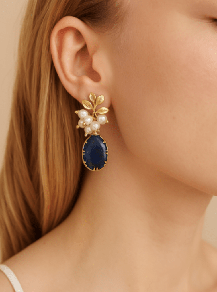 by JoAnn Ohrringe Ohrringe mit Lapislazuli in Blattform