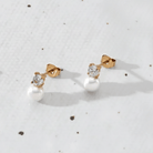 by JoAnn Ohrringe Ohrringe Perlen und Zirkonia in Silber und Gold