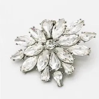 by JoAnn Schmuckset Kristall-Set: Haarkamm & Schuhclips - Funkelndes Braut-Accessoire-Set in Silber