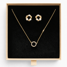 by JoAnn Schmuckset Schmuckset Gold mit Perlenkreis