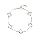 by JoAnn Schmuckset Schmuckset Kleeblätter – Halskette & Armband mit funkelnden Zirkonia