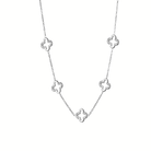 by JoAnn Schmuckset Schmuckset Kleeblätter – Halskette & Armband mit funkelnden Zirkonia