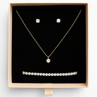 by JoAnn Schmuckset Schmuckset Zirkonia in Gold aus 925 Silber inkl. Armband