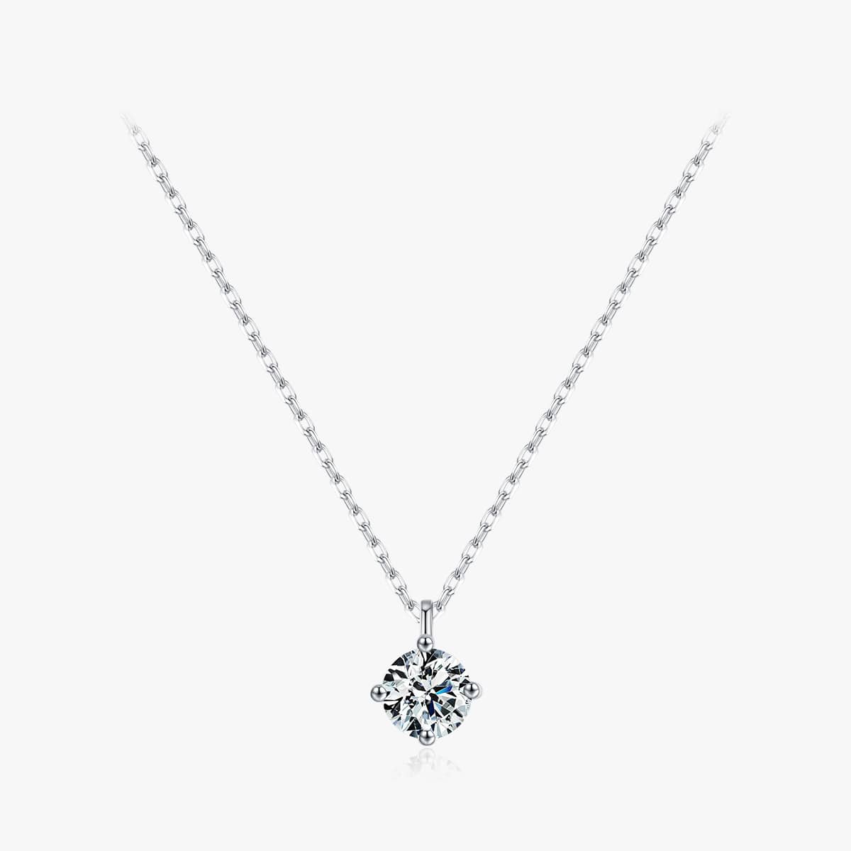 by JoAnn Schmuckset Silber Schmuckset Zirkonia rund – 925 Silber, Gold oder Silber - Halskette, Ohrstecker & Armband