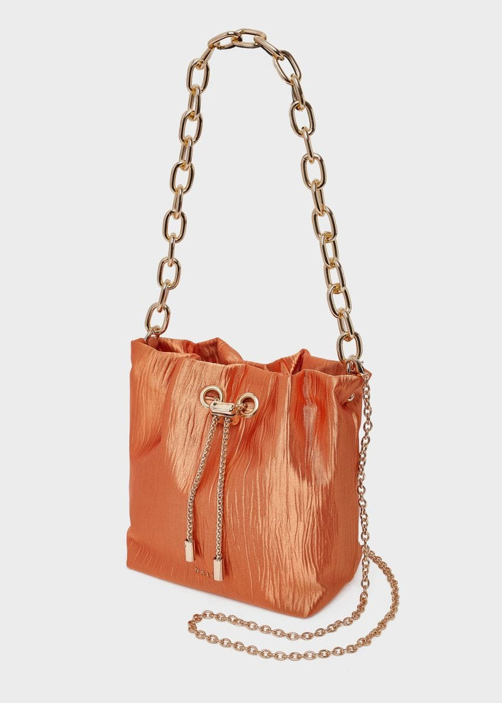 Nalí Clutch Handtasche Bucket Bag in Orange