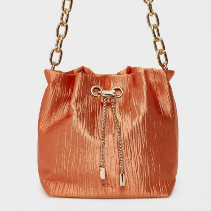Nalí Clutch Handtasche Bucket Bag in Orange