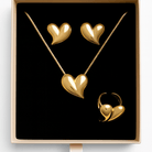 Nalí Schmuckset Schmuckset Herz: Kette, Ohrringe, Ring